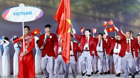 Kình ngư Nguyễn Huy Hoàng tiếp tục cầm cờ của đoàn thể thao Việt Nam